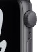 Часы Apple Watch Nike MKQ33 Series SE, 40 мм, корпус из алюминия спортивный ремешок Nike цвета «антрацитовый/чёрный» (Темно-серый, Черный)