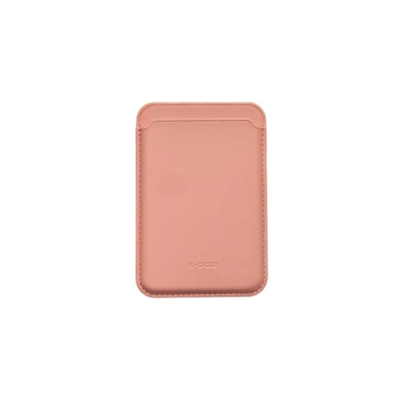 Чехол бумажник K-DOO Leather Wallet Magsafe розовый
