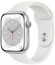 Умные часы Apple Watch Series 8 41 мм MP4A3 Aluminium Case GPS, silver/white Sport Band (Серебристый, Белый )