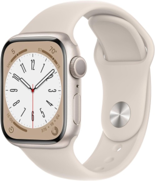 Умные часы Apple Watch Series 8 41 мм M/L MNUF3  Aluminium Case, starlight Sport Band (Сияющая звезда, Сияющая звезда)