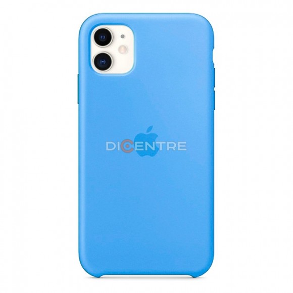 Чехол-накладка для iPhone 11 Silicone Case ярко-голубой