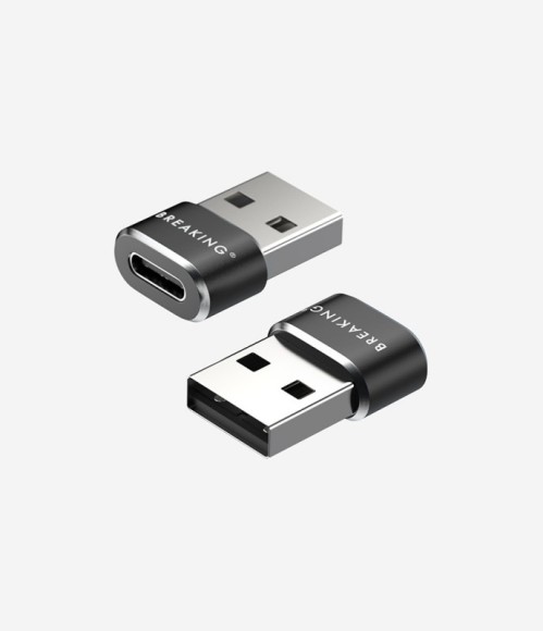 Переходник Breaking USB-C-USB-A черный