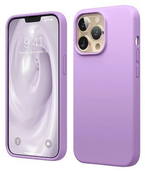 Чехол-накладка для iPhone 14 Pro Max Silicone Case сиреневый