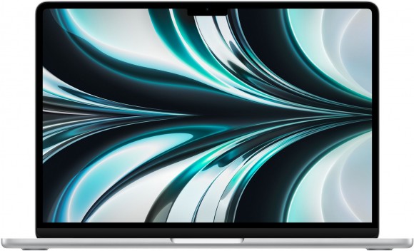 Ноутбук Apple MacBook Air 13 2022 2560x1664, Apple M2, RAM 8 ГБ, SSD 256 ГБ, Apple graphics 8-core, macOS, MLXY3LL/A, серебристый (Серебристый)