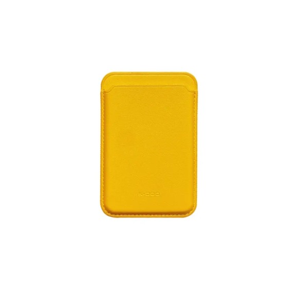 Чехол бумажник K-DOO Leather Wallet Magsafe желтый