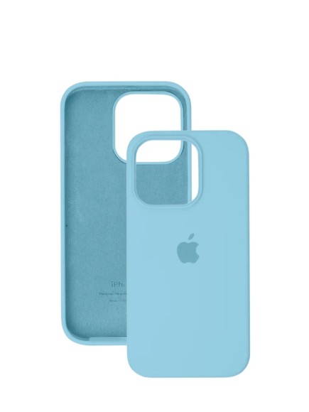 Чехол-накладка для iPhone 14 Pro Max Silicone Case голубой