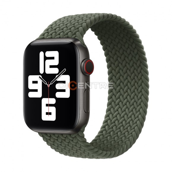 Ремешок для Apple Watch 38/40/41 мм S силикон плетеный хаки