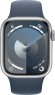 Умные часы Apple Watch Series 9 45мм/S/M MR9D3 корпус серебристый Aluminium GPS Sport Band ремешок грозовой синий  (Серебристый, Синий)