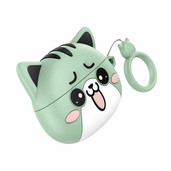 Наушники Hoco EW48 кошка зеленая
