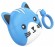Наушники Hoco EW46 кошка голубая