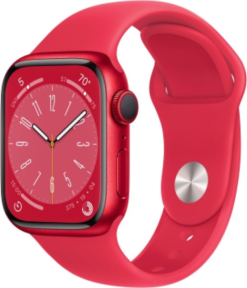 Умные часы Apple Watch Series 8 41 мм MNU3 M/L  Aluminium Case, (PRODUCT)RED Sport Band (Красный, Красный )