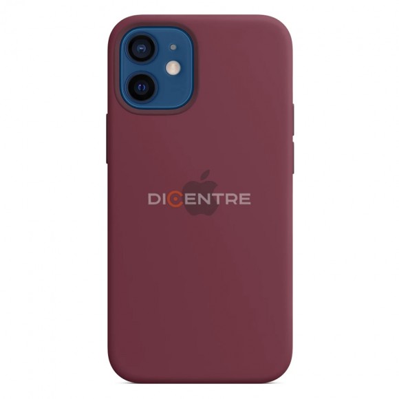 Чехол-накладка для iPhone 12 Mini Silicone Case бордовый