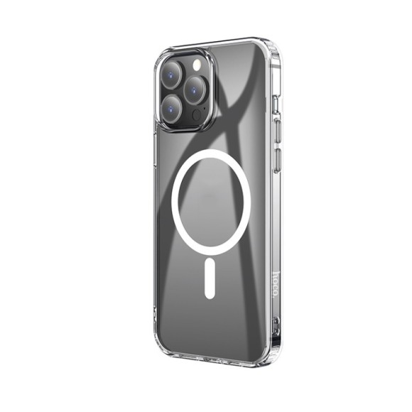 Чехол-накладка для iPhone 15 Pro Max Hoco Transparent Magnetic прозрачный