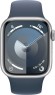 Умные часы  Apple Watch Series 9 GPS 41mm S/M MR903 Silver Aluminium Case with Storm Blue Sport Band  (Серебристый, Грозовой Синий )