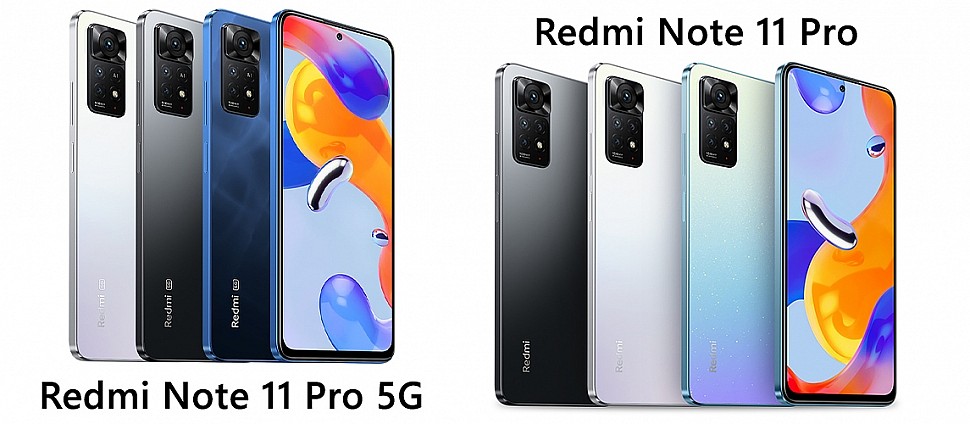 Смартфоны Redmi Note 11 Pro и 11 Pro 5G