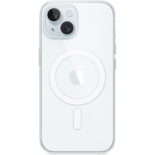 Чехол-накладка для iPhone 15 Clear Case MagSafe прозрачный