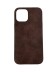 Чехол-накладка для iPhone 12/12 Pro Leather Case крокодил черный