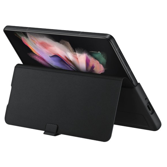 Чехол (клип-кейс) для Samsung Galaxy Z Fold3 Leather Flip Cover (EF-FF926LBEGRU) (черный) Чехол (клип-кейс) для Samsung Galaxy Z Fold3 Leather Flip Cover (EF-FF926LBEGRU) (черный)