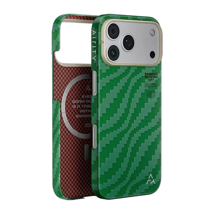Чехол-накладка для iPhone 17 Pro Max/18 Pro Max Bamboo Shadow Chine Green