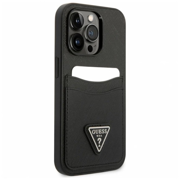Чехол-накладка для iPhone 14 Pro GUESS карбон черный