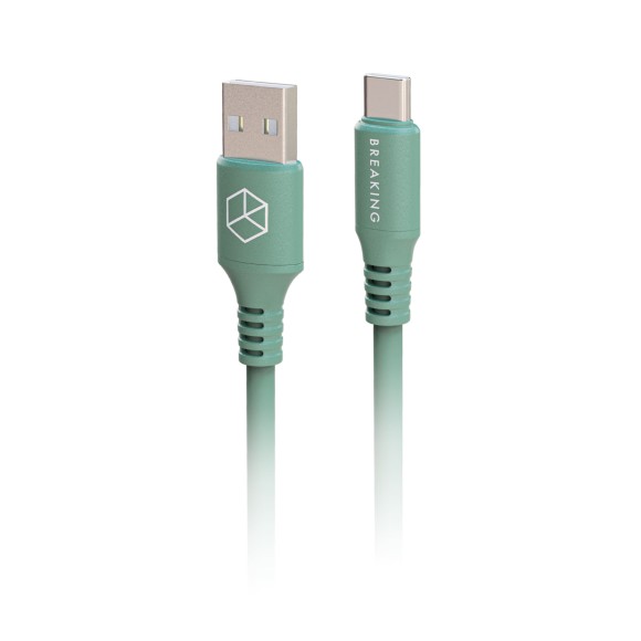 Type-C Breaking K20 USB-A-USB-C 1м 3.0А зеленый
