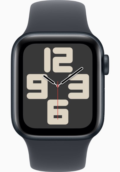 Умные часы  Apple Watch Series SE 2024  40мм/M/L MXE93 корпус алюминиевого цвета темная ночь Sport Band ремешок темная ночь  (Midnight, Midnight) Умные часы  Apple Watch Series SE 2024  40мм/M/L MXE93 корпус алюминиевого цвета темная ночь Sport Band ремешок темная ночь  (Midnight, Midnight)