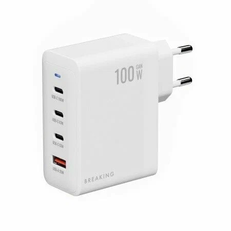 СЗУ Breaking GC100 3USB-C + USB-A 100W 3.0 A белый СЗУ Breaking GC100 3USB-C + USB-A 100W 3.0 A белый