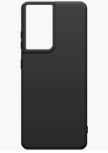 Чехол-накладка Samsung S21 Ultra Breaking силикон черный