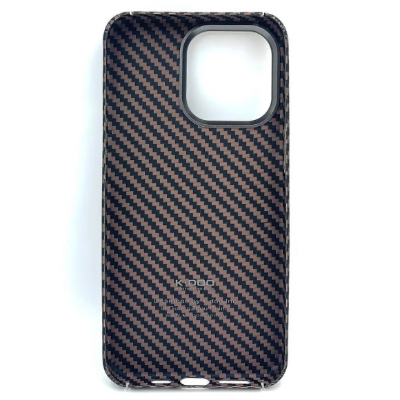 Чехол-накладка для iPhone 13 K-DOO Kevlar черно-коричневый Чехол-накладка для iPhone 13 K-DOO Kevlar черно-коричневый