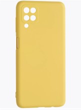 Чехол-накладка Samsung A12 Silicone Case желтый