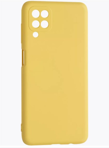 Чехол-накладка Samsung A12 Silicone Case желтый