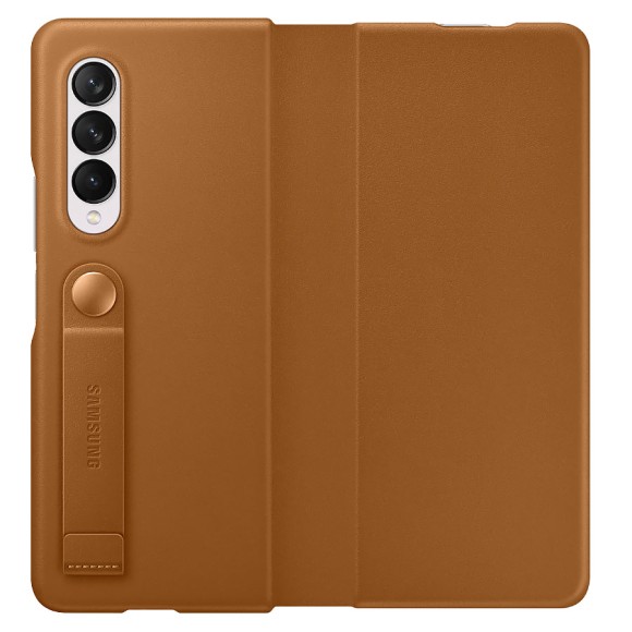 Чехол (клип-кейс) для Samsung Galaxy Z Fold3 Leather Flip Cover (EF-FF926LAEGRU) (коричневый) Чехол (клип-кейс) для Samsung Galaxy Z Fold3 Leather Flip Cover (EF-FF926LAEGRU) (коричневый)