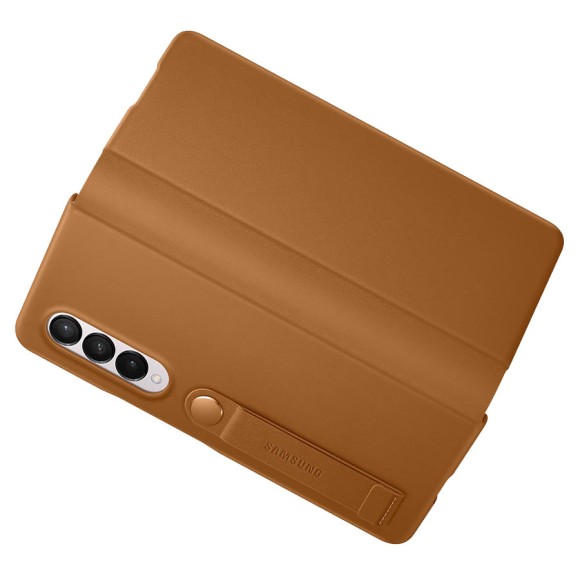 Чехол (клип-кейс) для Samsung Galaxy Z Fold3 Leather Flip Cover (EF-FF926LAEGRU) (коричневый) Чехол (клип-кейс) для Samsung Galaxy Z Fold3 Leather Flip Cover (EF-FF926LAEGRU) (коричневый)