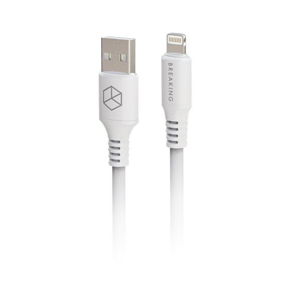 Lightning Breaking K19 USB-A-Lightning 3.0A 1м белый