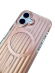 Чехол-накладка для iPhone 16 Mutural Bumpy Clear Magsafe Series Rose Gold