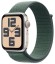 Умные часы  Apple Watch Series SE 2024 44мм MXEW3  корпус алюминий  сияющая звезда Sport Loop ремешок зеленого цвета  (Starlight, Green)
