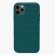 Чехол-накладка для iPhone 12 Pro Max Leather Case крокодил темно-зеленый