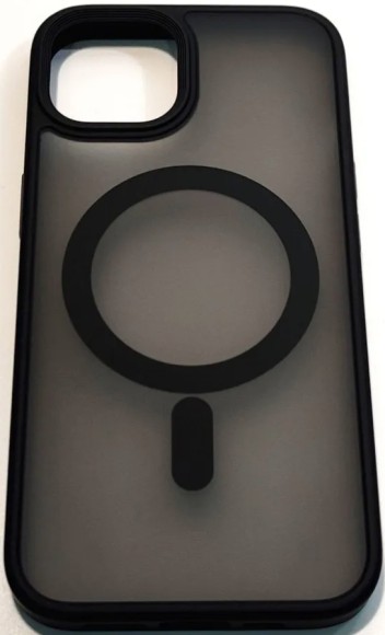 Чехол-накладка для iPhone 13 DFANSDESIGN матовый черный ободок