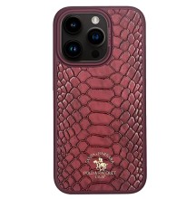 Чехол-накладка для iPhone 15 Pro Santa Barbara Knight бордовый