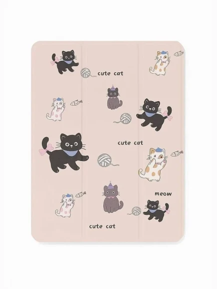 Чехол-книжка Apple iPad Air 11 Mosbros Cat Pink