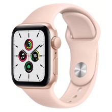 Часы Apple Watch SE GPS 44mm Aluminum Case with Sport Band (MYDR2) (золотистый, Розовый песок)