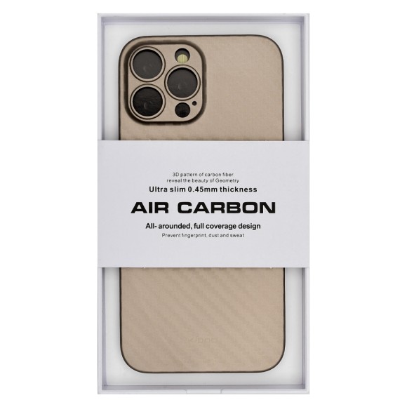 Чехол-накладка для iPhone 13 Pro Max K-DOO AIR Carbon золото Чехол-накладка для iPhone 13 Pro Max K-DOO AIR Carbon золото