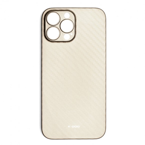Чехол-накладка для iPhone 13 Pro Max K-DOO AIR Carbon золото