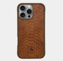 Чехол-накладка для iPhone 15 Pro Santa Barbara Knight коричневый