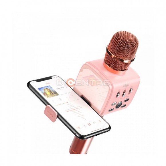 Караоке микрофон Bluetooth Joyroom JR-MC3, розовое золото