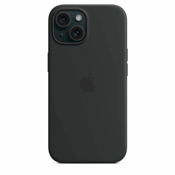 Чехол-накладка для iPhone 15 Silicone Case черный