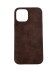 Чехол-накладка для iPhone 12 Pro Max Leather Case крокодил коричневый