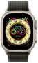 Умные часы Apple Watch Ultra MQF53 49 мм M/L Titanium Case, титановый/черно-серый Trail Loop (Черный-серый)