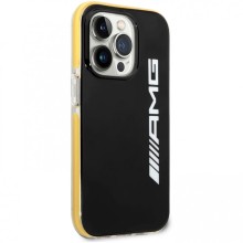 Чехол-накладка для iPhone 14 Pro AMG MAGSAFE Real Leather черный