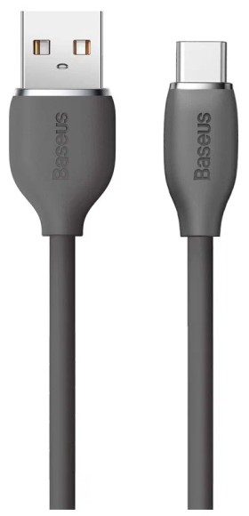 Baseus Jelly Liquid Silica Gel USB - Type-C 5A 100W 2m, (CAGD010101) черный